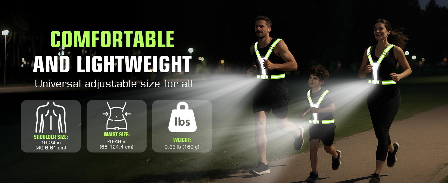 LED Reflective Vest with Chest Light 500LM, 5 RGB Colors High Visibility Rechargeable Light Up Running Vest IPX4 Night Safety Running Gear for Dog Walking, Cycling, Adjustable for Men Women LED Reflective Vest with Chest Light 500LM, 5 RGB Colors High Visibility Rechargeable Light Up Running Vest IPX4 Night Safety Running Gear for Dog Walking, Cycling, Adjustable for Men Women