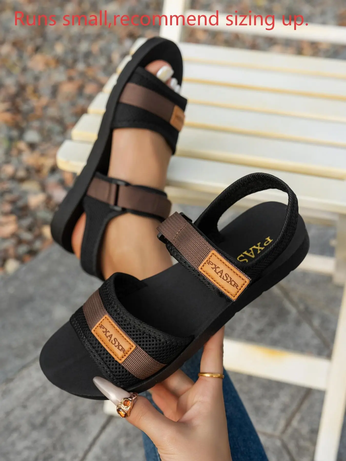 Women's Mesh Flat Sandals, Comfortable Soft Sole, Easy Slip-On, Adjustable Design Sandals, Casual Daily Wear, Footwear, Fashionable Breathable Sandals, Casual Summer Sandals