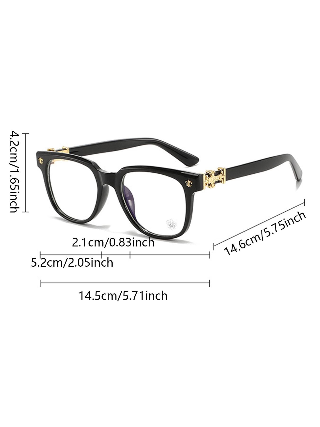 2PCS New Square Glasses, Unisex, Stylish Light Luxury Elegant Artsy Business Style Frames, Multiple Styles Available, Perfect Gift for Him, Suitable for Daily Wed Decorative Photography Glasses