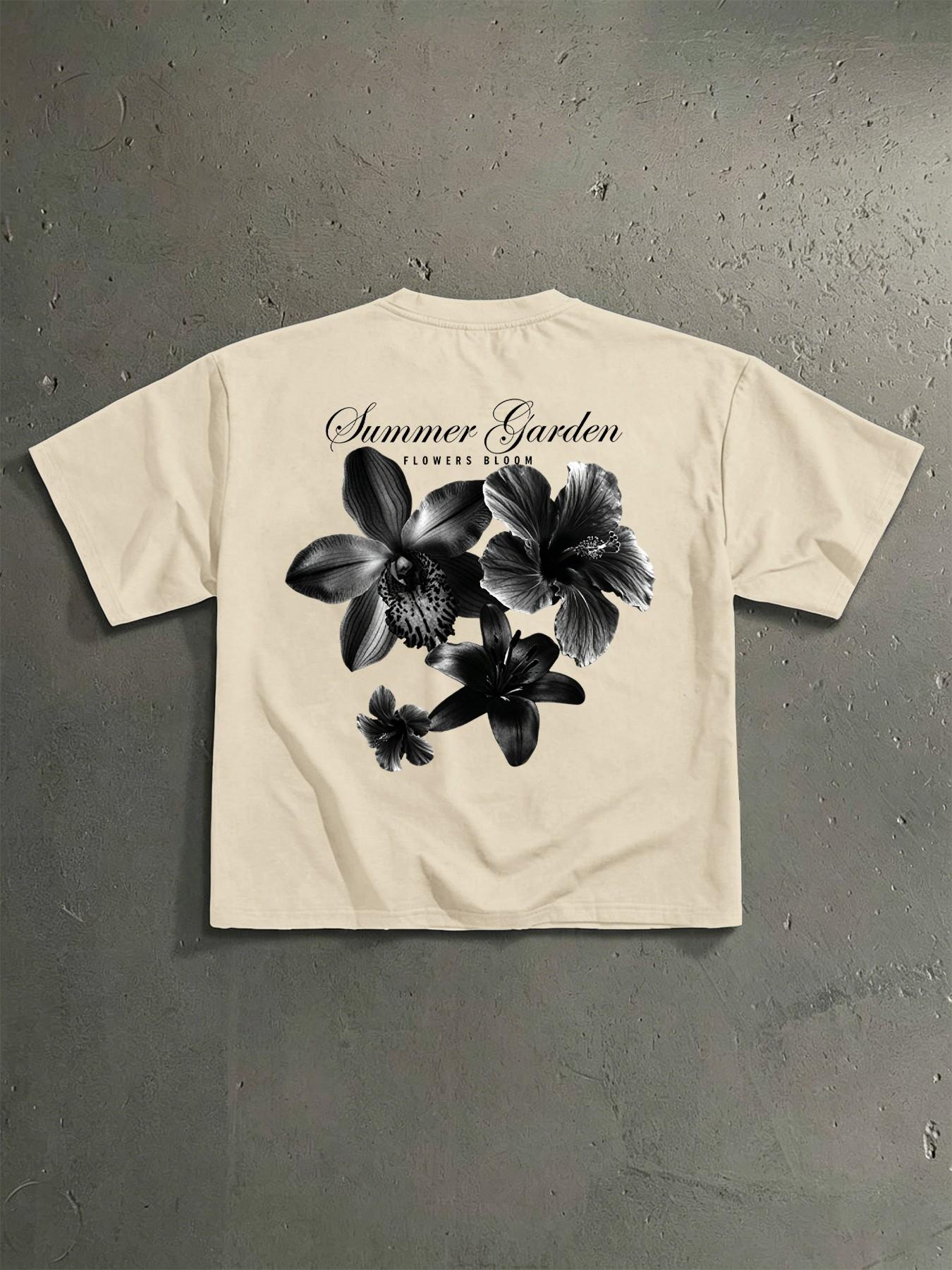 Men's Casual Short Sleeve T-Shirt, Trendy Print Design, Perfect for Travel, Sports, Office, Versatile Clothing for Men