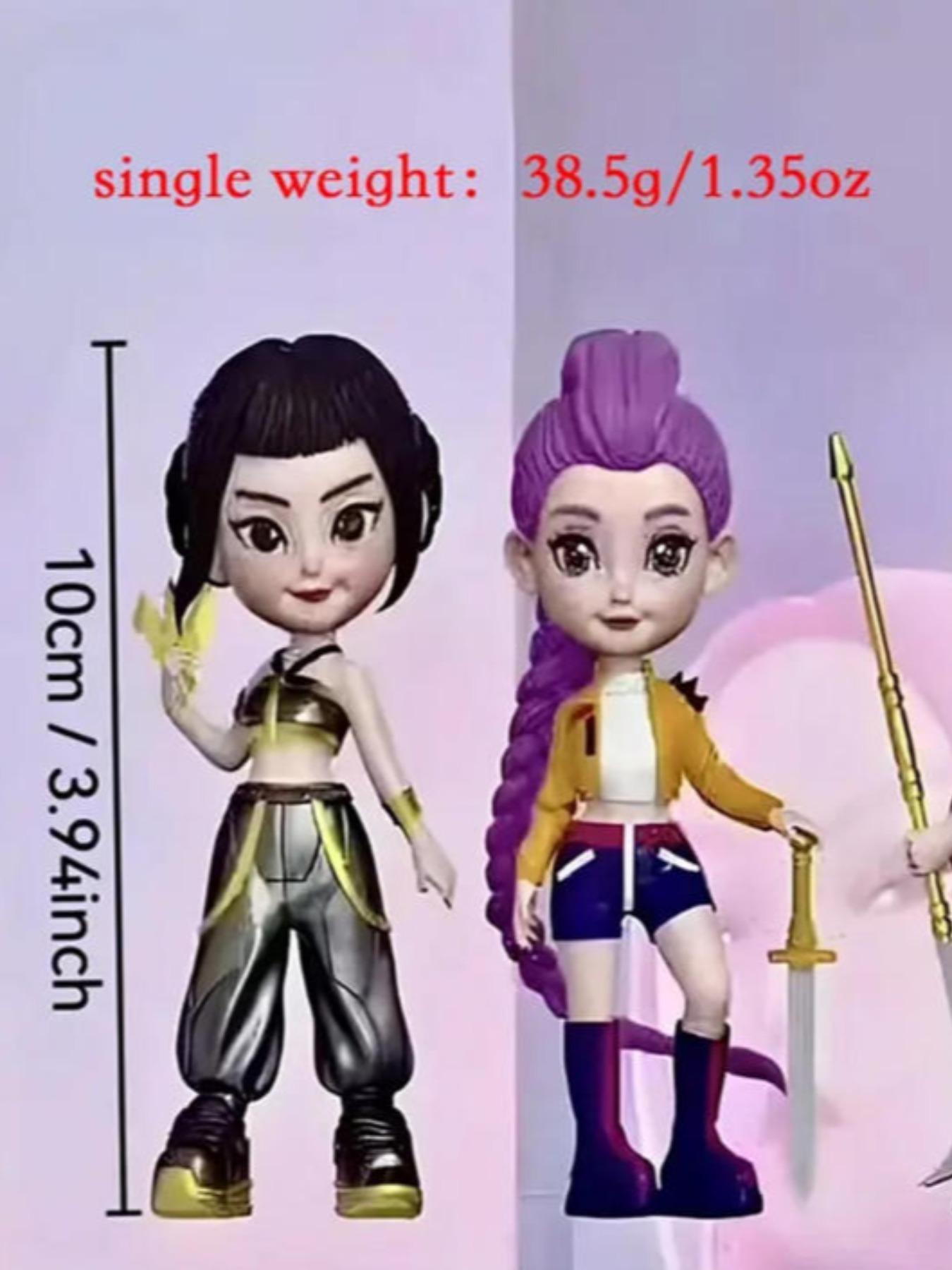 Six-Piece K-Pop Hunter Girl Doll Set Figures, Fashion Vinyl Figure, Anime Model Toy Decorations, Home Collection & Desk Display, Christmas and New Year Gift Choice