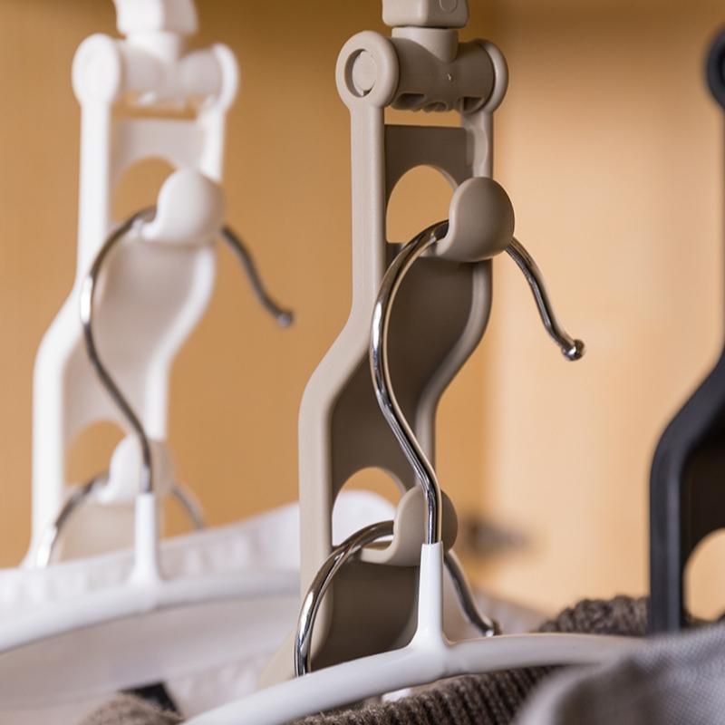 Stackable Magic Clothes Hook, Wardrobe Hanging Rack, Multi-Functional Storage Hanger, Large Capacity Organizer, Space Saving Solution