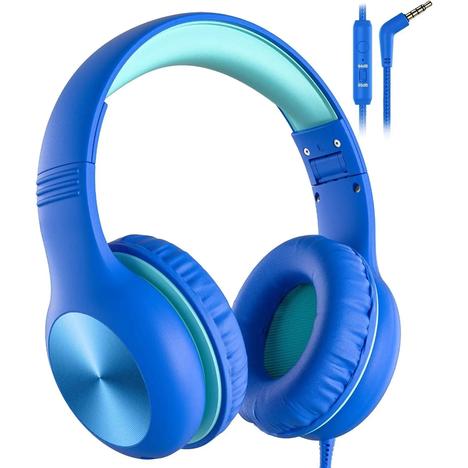 Headphones with Cord, Over-Ear Headphones for  with Microphone, 85/94dB Volume Limit, Headset for  Boys Girls with Shareport, Wired  Headphone for School/Tablet/iPad/Travel