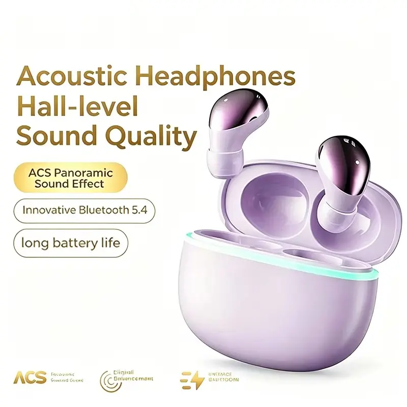 Wireless Bluetooth-compatible 5.3 Earbuds, In Ear Design, Mini Clip-On Monaural Headphones, Ideal for Driving & Business Calls, Discreet Office Use, Long Call Comfort