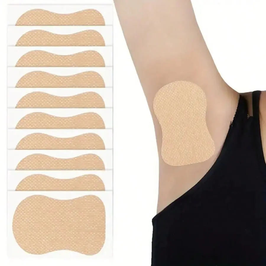 50pcs Disposable Underarm Sweat Pads, Self-Adhesive And Breathable Non- Fabric, Suitable for Sports And Outdoor Activities