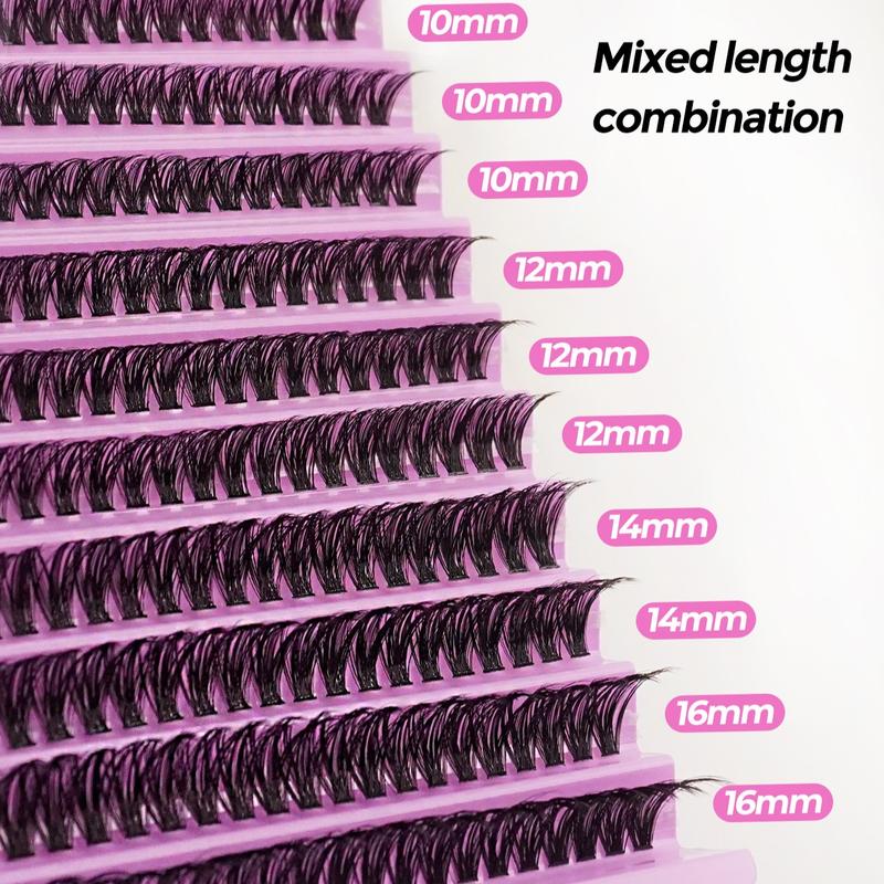 20D Russian Volume False Eyelashes, Soft & Natural Look, Reusable Design, Perfect for Beginners, Includes Glue Tool