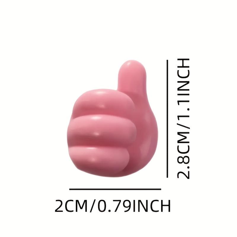 5 PCS / 9PCS thumb-shaped organizer (random color), lightweight desktop cable management clip, adhesive hook without drilling required, suitable for desktop storage and home organization, perfect for kitchen appliances and bedroom accessories