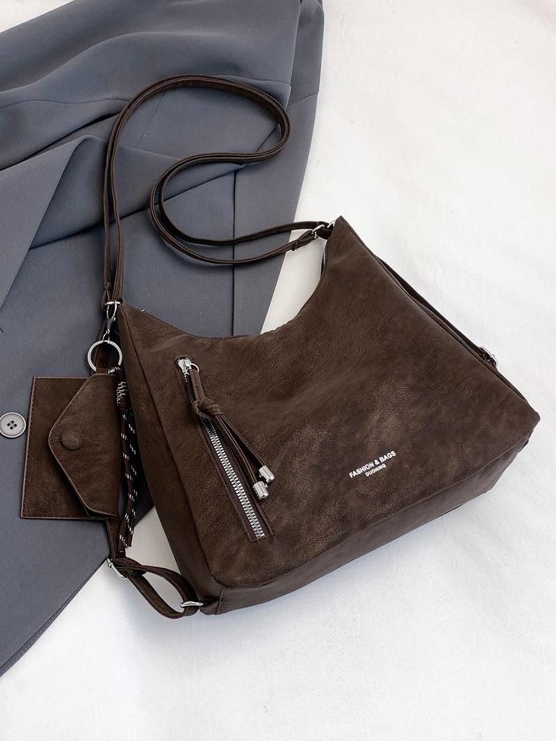 Women's Fashion Simple Shoulder Crossbody Bag, Durable Practical Daily Essential, Perfect Choice for Travel and Everyday Use, Vintage Style