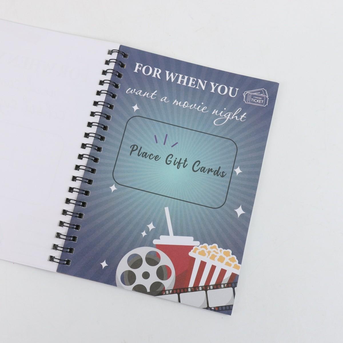 College Survival Gift Card Organizer Notebook, Graduation Season Gift, Coil Binding, Perfect for University Students, Practical and Stylish