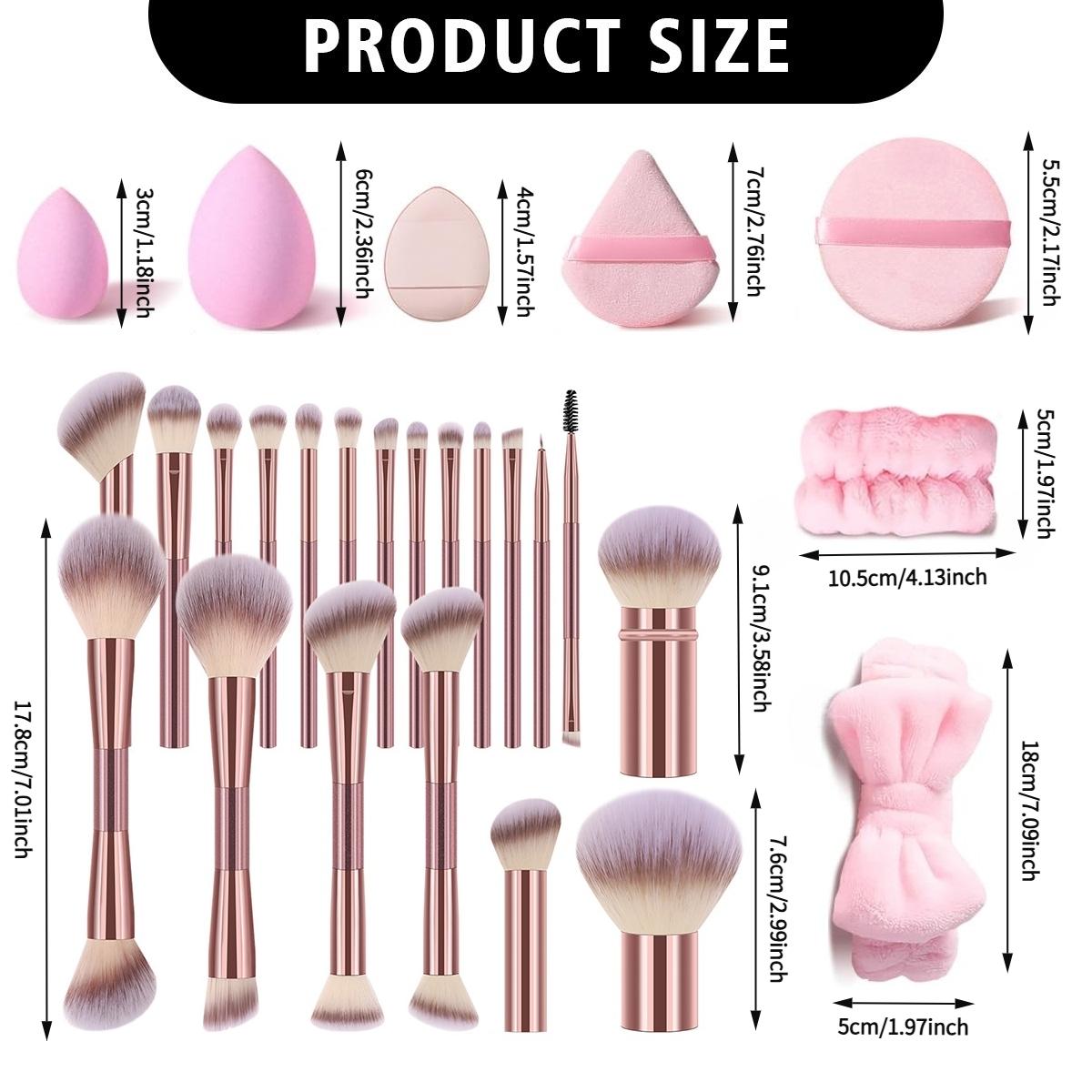 Professional Soft Makeup Brush Set, 20-Piece Multi-Functional Brushes for Face & Eye Makeup, Foundation Blush Eyeshadow Tools, Cosmetic Brush Set
