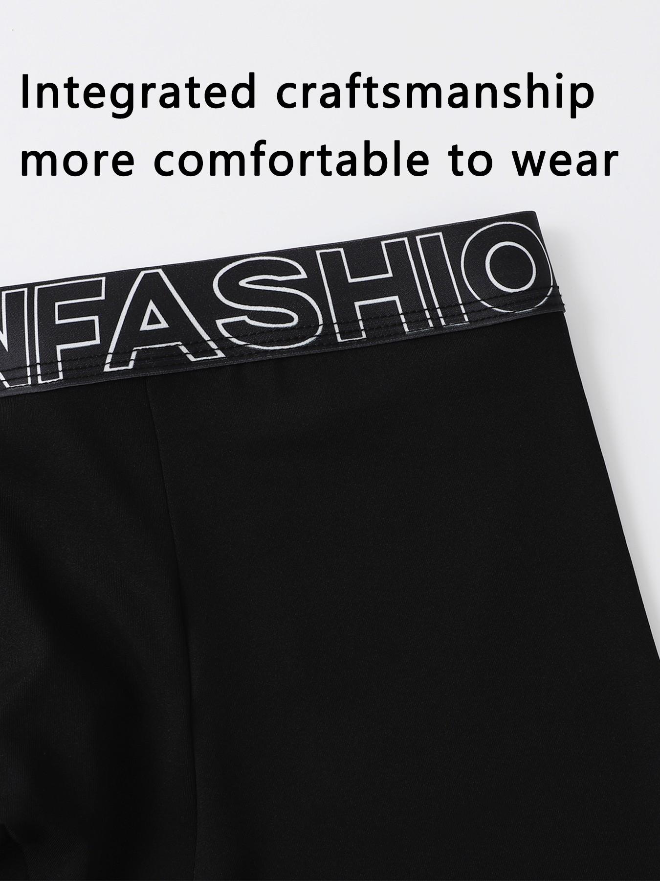 Trendy men's boxer briefs, quick-drying and sweat-wicking boxers, stylish waistband, suitable for both daily wear and sports