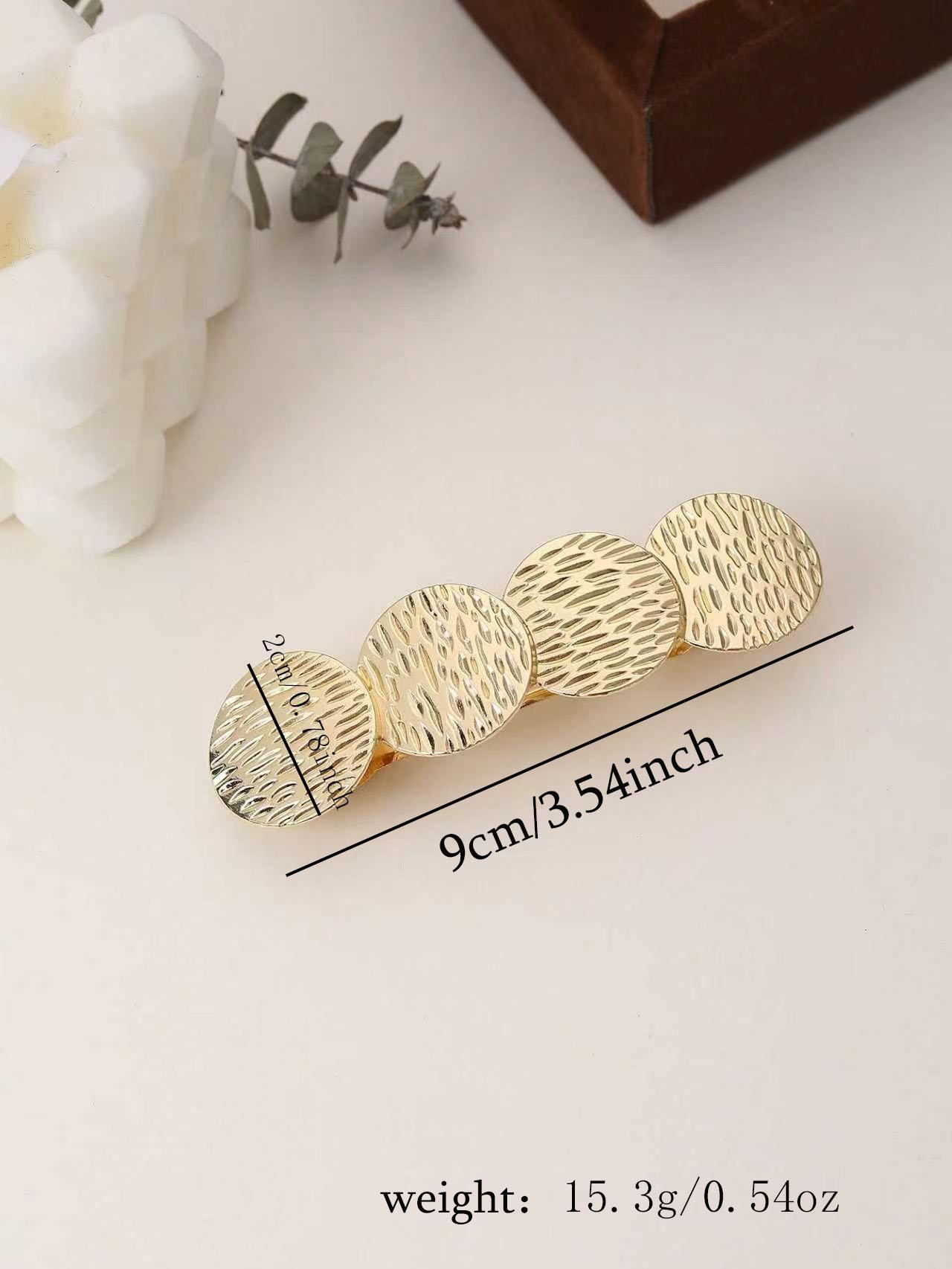 Metal Unique Design Spring Hair Clip for Women, 2026 New High-End Integrated Edge Rod Hair Clip Accessory, School Supplies, Hair Accessories, Headwear, Clips