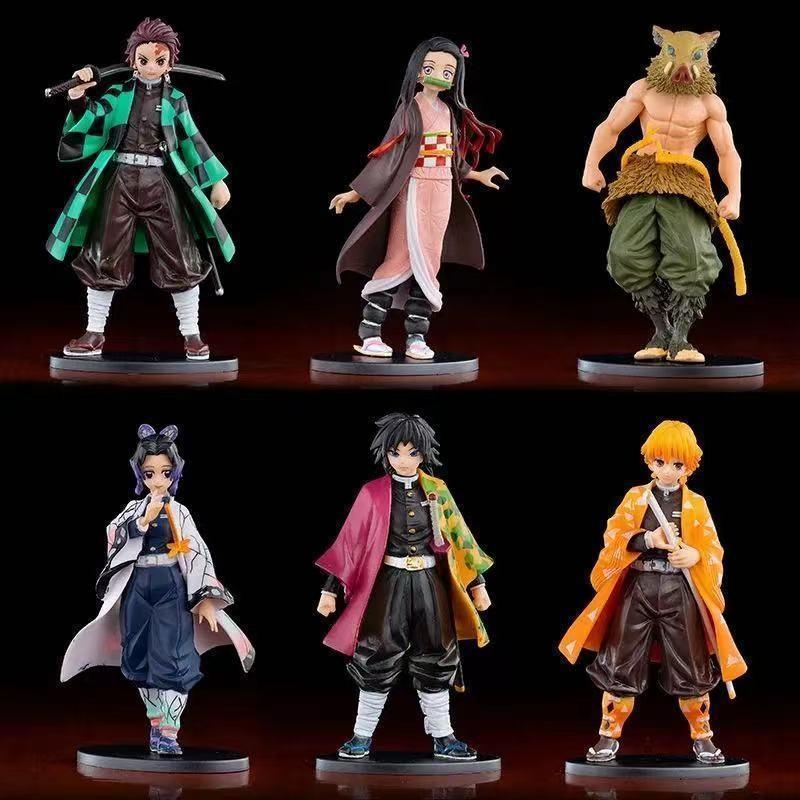 Demon Slayer Handmade Figure Collection, Includes Tanjiro Kamado & Nezuko Models, Perfect Gift for Anime Fans, Collectible Decor