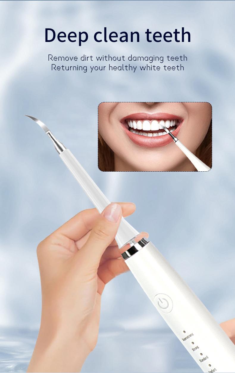 [Holiday Haul] Professional Teeth Cleaning Kit – 5 Modes for Removing Stains, Plaque & Tartar, with Mirror and Extra Brush Heads, Perfect for Beginners & Sensitive Teeth