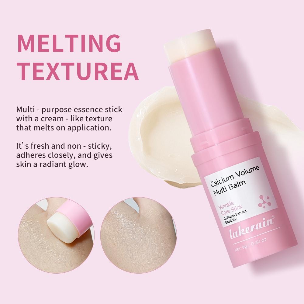 Lakerain Moisturizing Eye Multi Balm, Wrinkle Core Stick with Collagen, Firming Moisturizer Stick, Under Eye Balm, Brightener & Tightener for Improving Fine Lines Dark Circles and Puffiness, Non-Greasy, Lightweight, Skin Care, Eye Care Routine