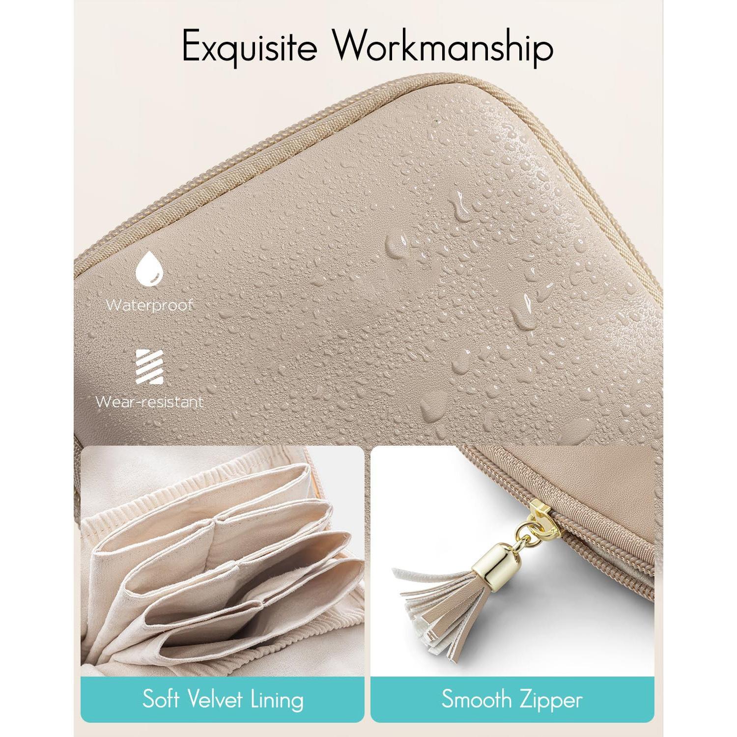 Multi-Layer Portable Compact Lightweight Jewelry Storage Bag, Elegant Jewellery Earring Organizer, Bracelet Bead Crystal Storage Pouch