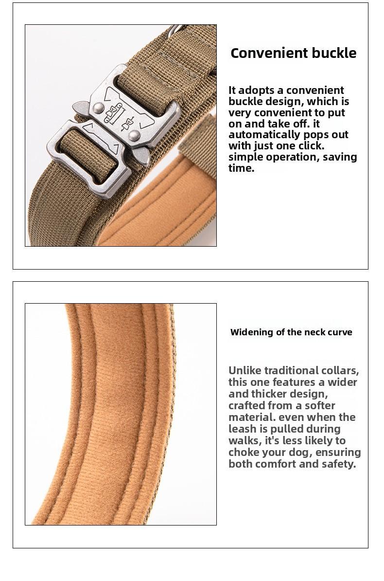 Tactical Dog Collar Large Dog Dog Tactical Neck Collar Velcro Strap Handle Dog Collar Large Dog Outdoor Leather Collar small puppy quick release buckle