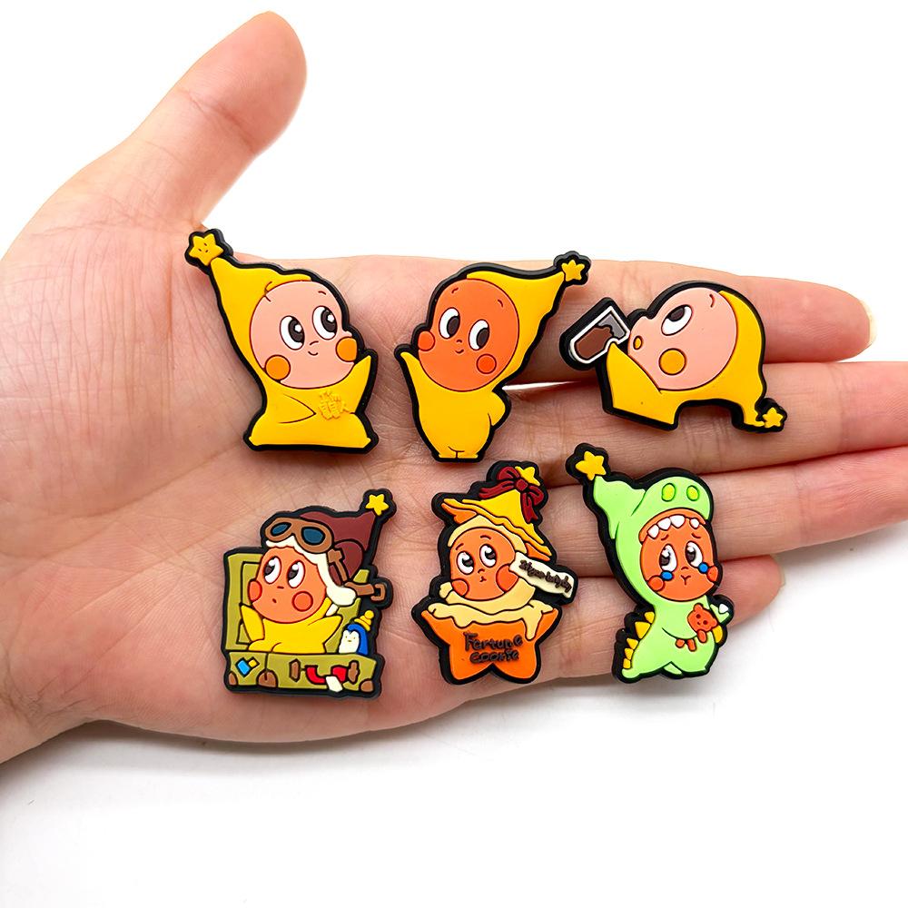 10pcs Cartoon Yellow Star Character PVC Shoe Accessories, DIY Waterproof Detachable Sandal Strap, Kids Christmas Gift, Party Style 10pcs Cartoon Yellow Star Character PVC Shoe Accessories, DIY Waterproof Detachable Sandal Strap, Kids Christmas Gift, Party Style