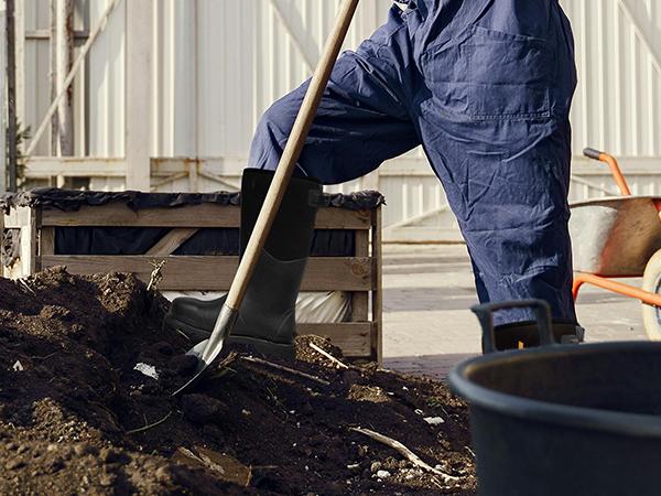 Rubber Work Boots, Puncture-Proof with Steel Toe & Shank, Waterproof Insulated 6mm Neoprene Hunting Boots for Farming, Construction, Gardening, Fishing, Outdoor Work Rubber Work Boots, Puncture-Proof with Steel Toe & Shank, Waterproof Insulated 6mm Neoprene Hunting Boots for Farming, Construction, Gardening, Fishing, Outdoor Work