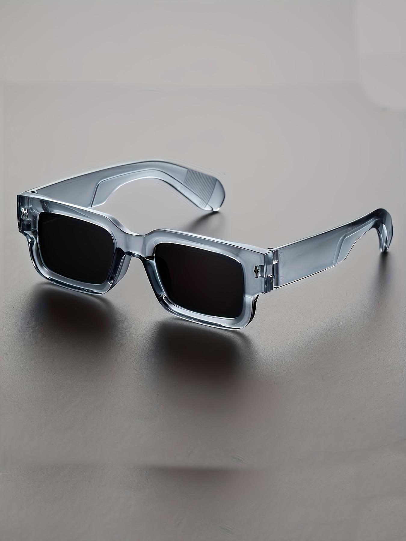 Men's Square Frame Sunglasses, Small Frame Eyeglasses, Fashionable and Comfortable, Ideal for Outdoor Activities, Parties, Travel, Driving, Fishing