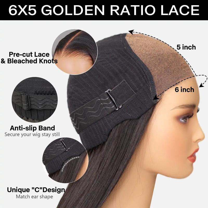 Mscoco Curtain Bangs Body Wave Human Hair Wig 6×5 Ready To Go Glueless Hd Lace Wig Face-Framing With Layers