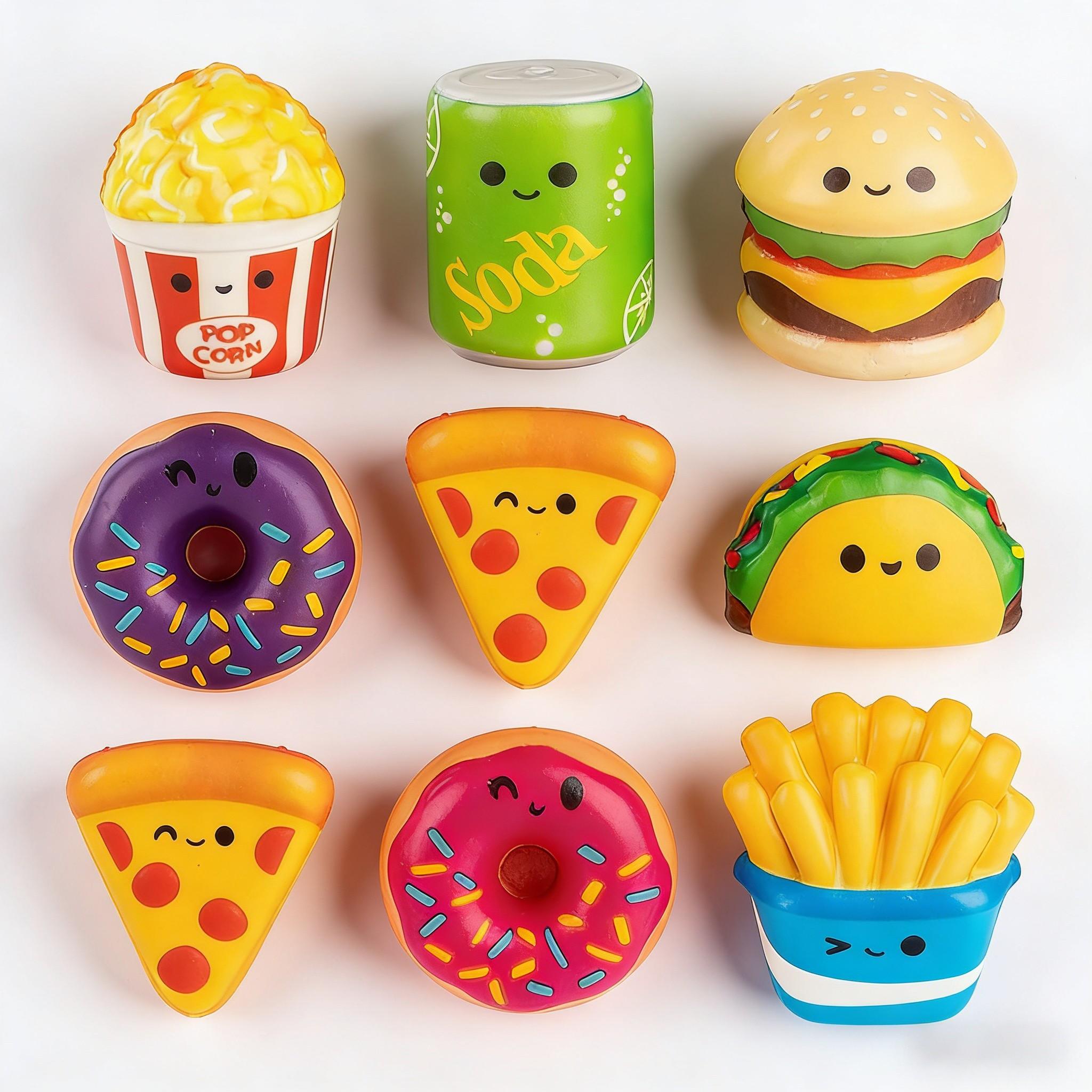 12 Pack Mini Squishy Hamburger Toys Mystery Blind Box - 8 Styles Kawai Squishies Party Favors,Easter Basket Stuffers Classroom Prizes, Slow Rising Stress Relief Sensory Fidget Toys