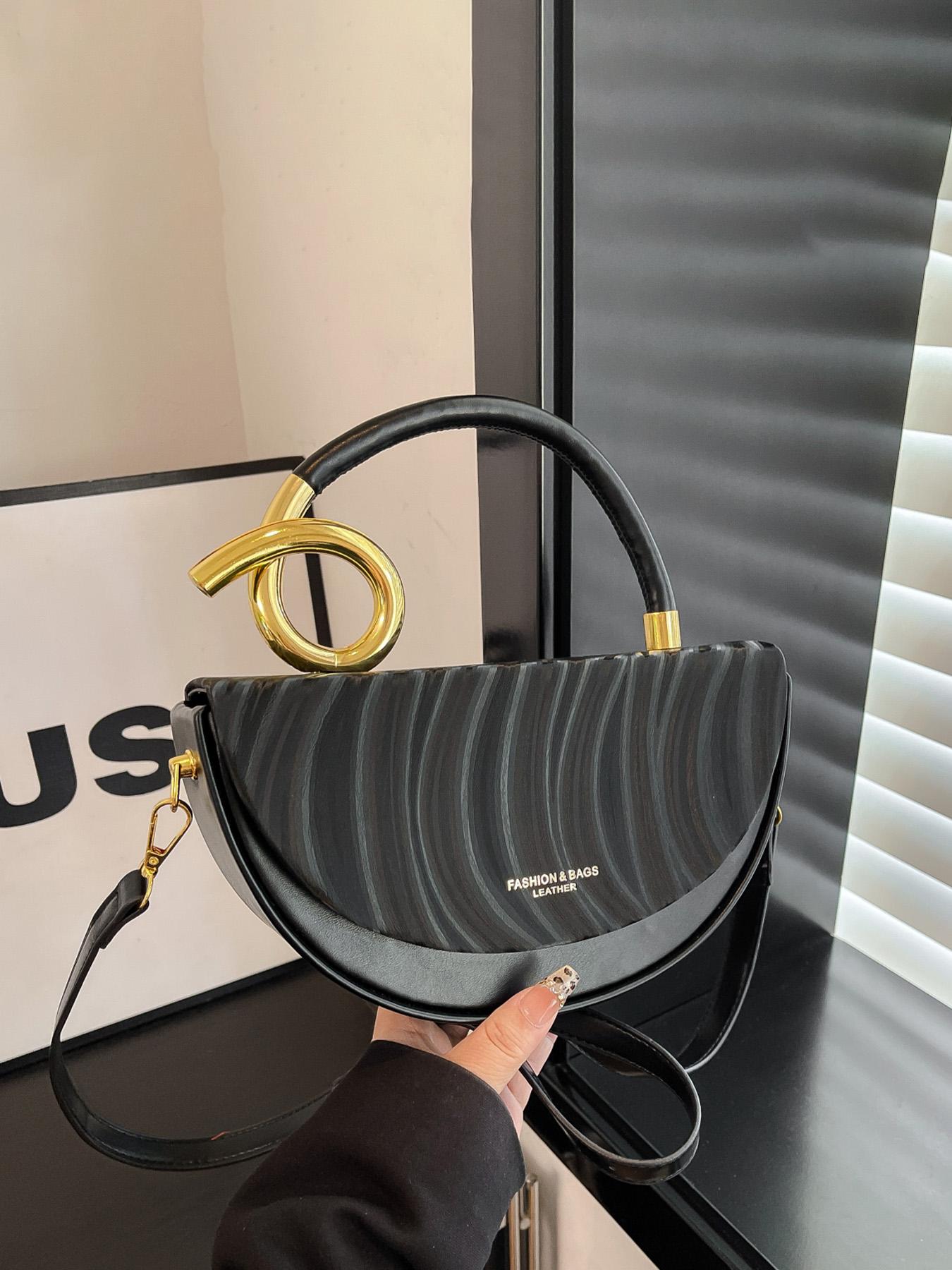 Women's Fashionable Solid Color Handbag, Elegant Bag, Casual Versatile for Daily Commuting, Party, Date, Shopping, High-end Commuter Bag