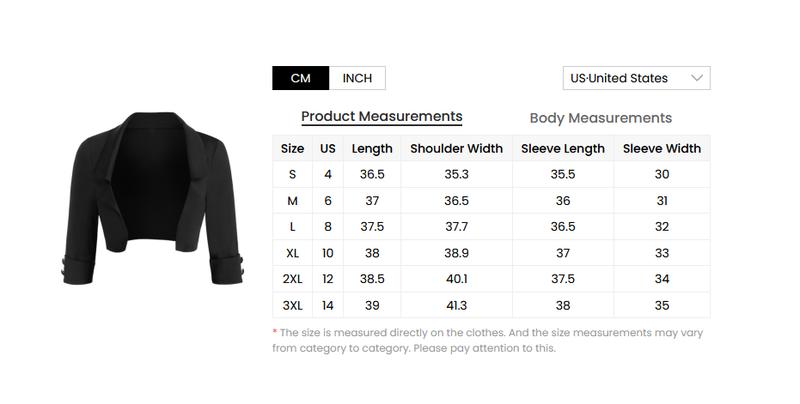 2025 Women's Jacket Coat Tops Solid Color Open Front Crop Jacket Mock Button Turndown Collar Cropped Jackets Black Top