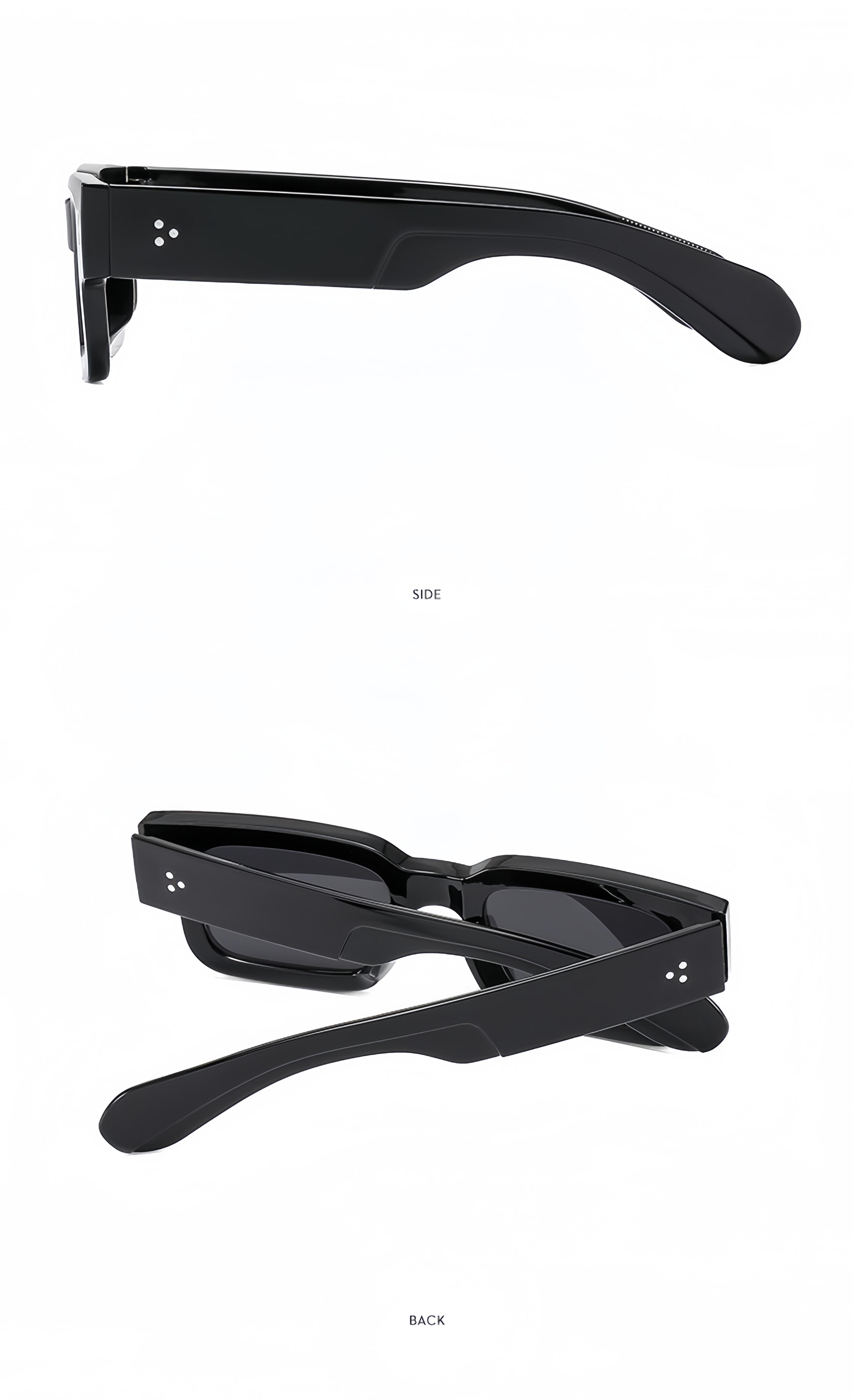 2pcs Retro Square Fashion For Women Men Thick Frame Anti Glare Sun Shades For Party Beach Travel Fashion Glasses SpringStatements