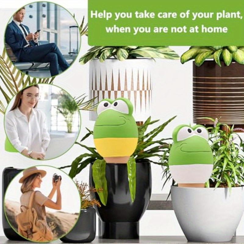 4-piece terracotta self-watering tip: automatic plant watering device, continuous water supply system with slow-release wet balls, garden irrigation tools, interesting gardening supplies, high-quality terracotta materials and humidity control.