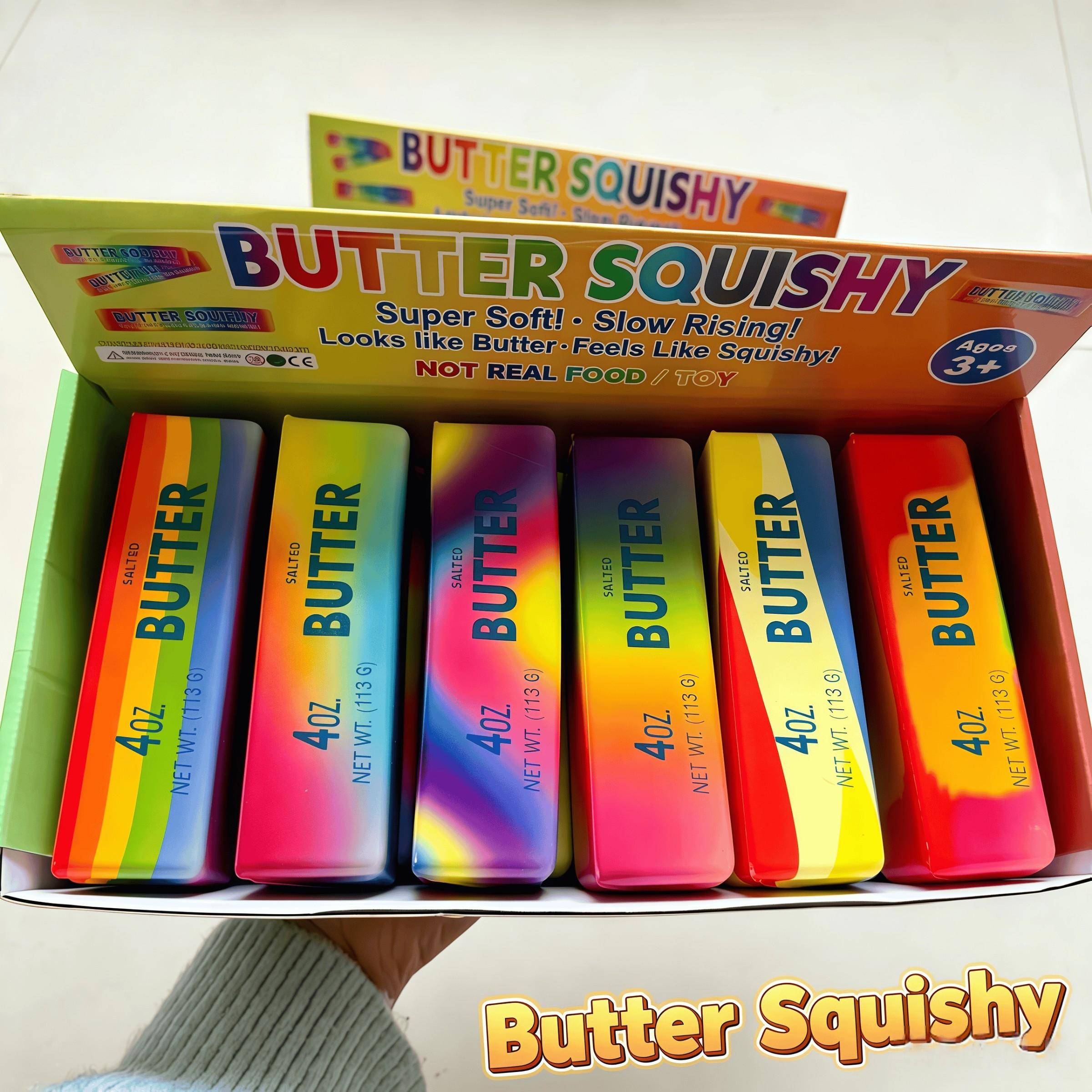 Slow Rebound Butter Stick, Ultra Soft PU Trending Squishy Fidget Squeeze Toy, Stress Relief Tool, Perfect for Office Breaks, Comfortable and Fun, Sensory Fidget Gift, Pocket Stress Relief