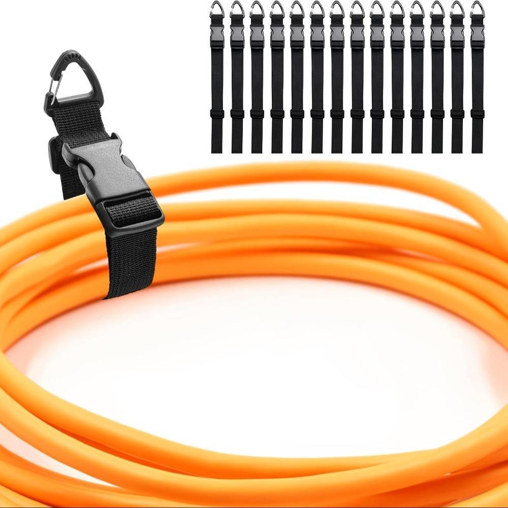 Adjustable Extension Cord Organizer | 3-Axis Buckle Design Durable Polypropylene | Workshop Garage Cable Storage Essential