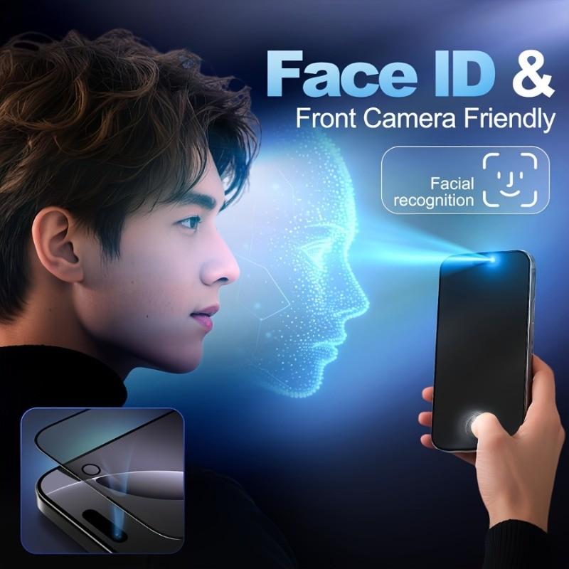 2-Pack Matte Privacy Screen Protector, Easy Alignment Kit, Compatible with iPhone 17/16 Pro Max/15 Pro/14/13 Pro/12/11/x/XS Max/XR, 9h+ Tempered Glass, Anti-Fingerprint, Face ID Compatible, Seamless Fit