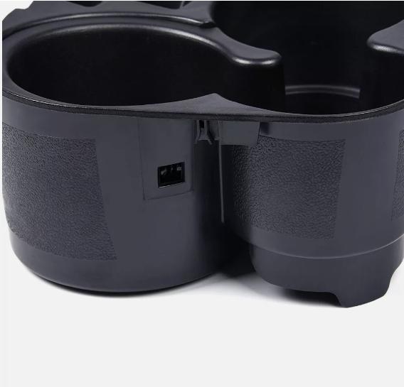 CROSSDESIGN Fit For 2007-12 Nissan Altima Black Center Console Cup Holder & Liner