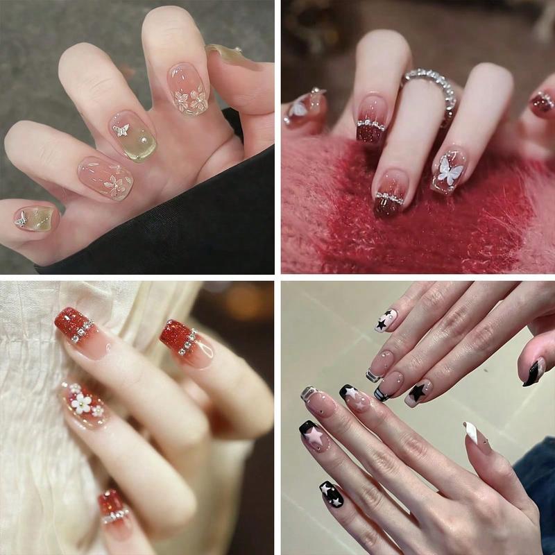 6 Boxes Random Wearable Art Nail Art Design Blind Box, over 5000 Styles, Perfect Gift for Christmas, Halloween, Valentine's Day