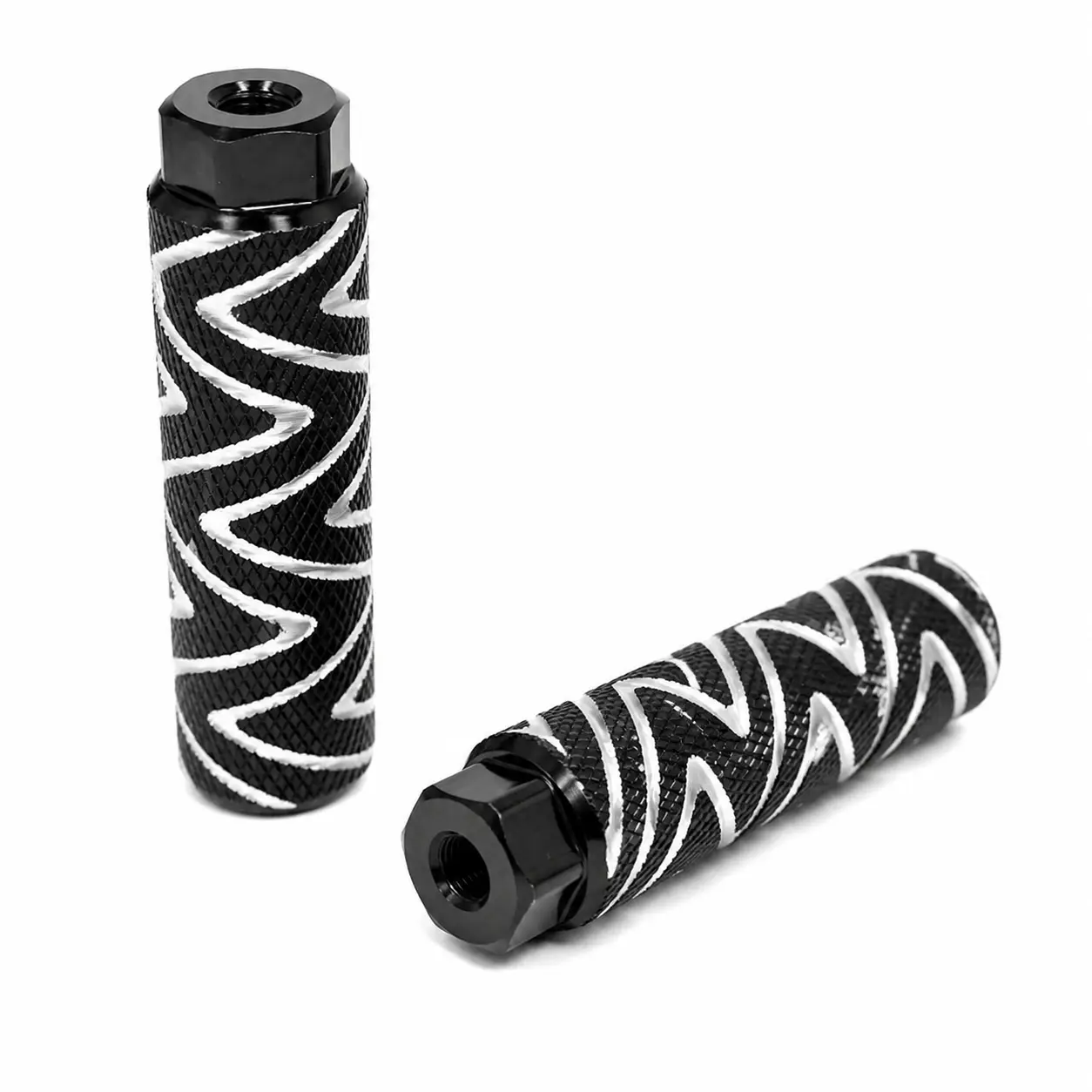 Lightweight Hexagonal Aluminum Alloy Bicycle Foot Peg for Outdoor Cycling – Compact, Corrosion-Resistant Pedal Extension Compatible with Standard Crank Mounts and Universal Bazooka-Style Frame Attachments