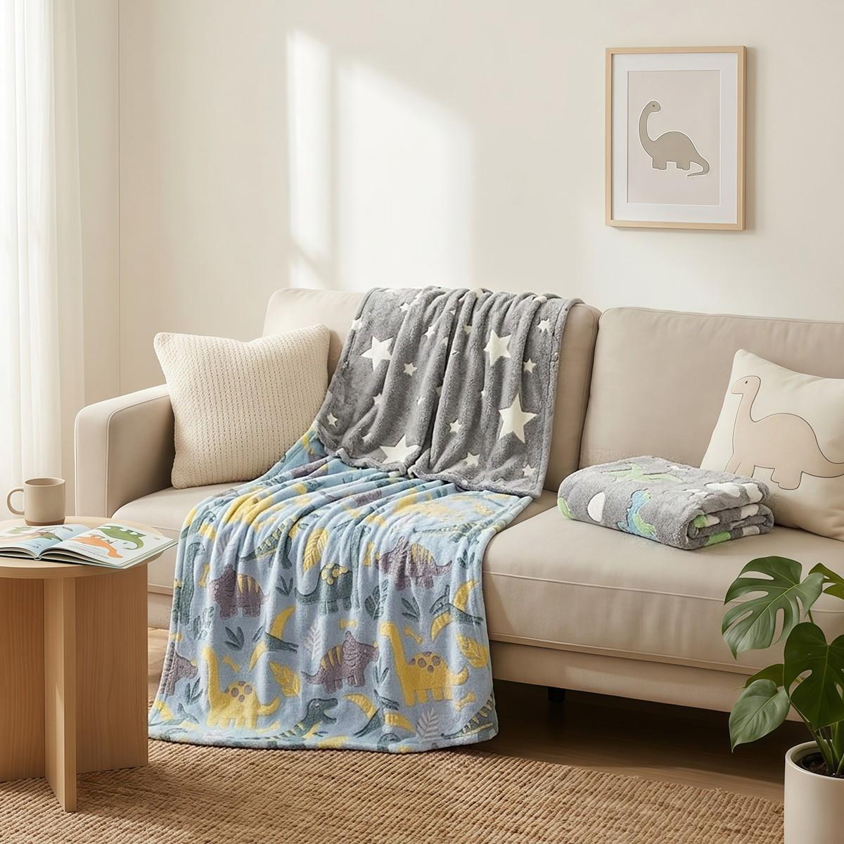 1pc Random Style Cartoon Polyester Blanket, Comfortable and Warm, Lightweight, Ideal for Living Room, Nap, Car Heating Blanket