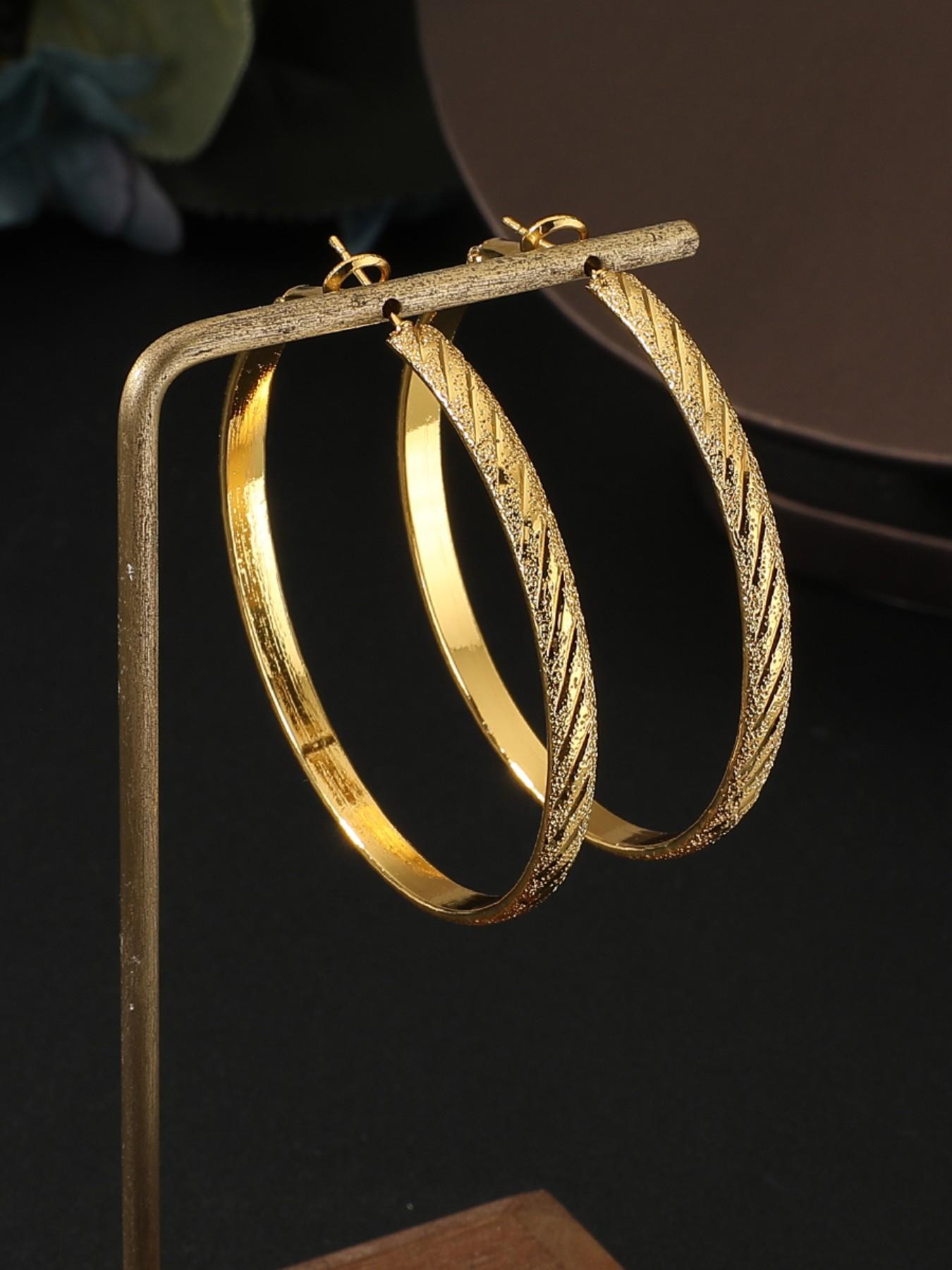 Large Matte Earrings for Women, Vintage Car Flower Statement Ear Cuffs, European and American Style, Trendy Personality Jewelry