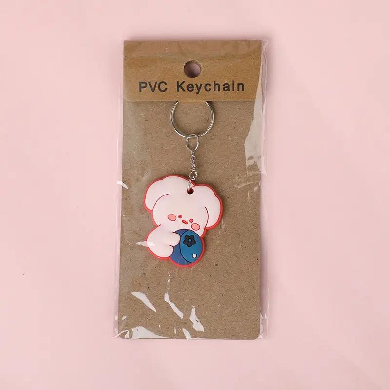 Classic Character Soft Rubber Keychain – Novelty Mixed Shape Pendant Key Ring for Jackets & Hats, Fun Gift Collectibles for Everyone