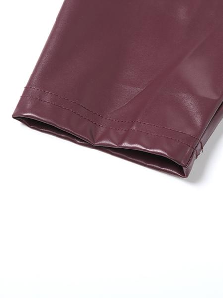 Women's Summer Fashion PU Leather Jacket, Casual Slim Fit Crop Top Coat, Stylish European Style Outerwear for Women, Casual Fashionable Outerwear