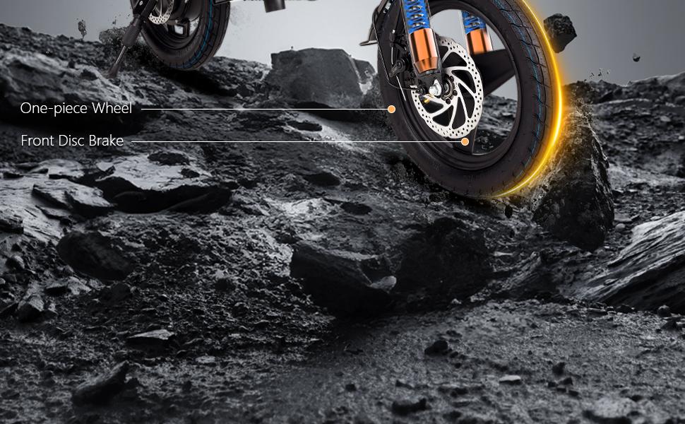 Electric Bike for Adults, Ebike, 14''/16"/20"/26“ Folding E- Bike,576Wh 12Ah Built-in Battery 22MPH, 30+Miles, Multi-Shock Absorption,UL 2849,Electric Bicycles for Adults & Teens,Commuting