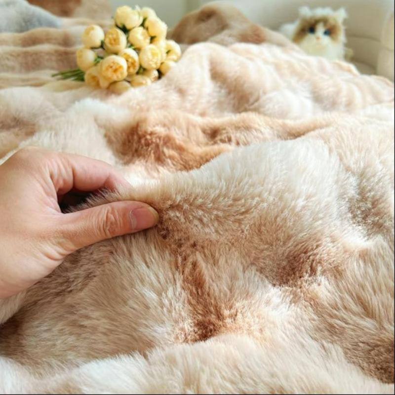 Tie Dye Fluffy Plush Blanket, 1 Count Colorful Soft Warm Throw Blanket, Bedding Supplies for Home, Camping, Dormitory, Office, Travel, Bedroom Decor, Multipurpose Use