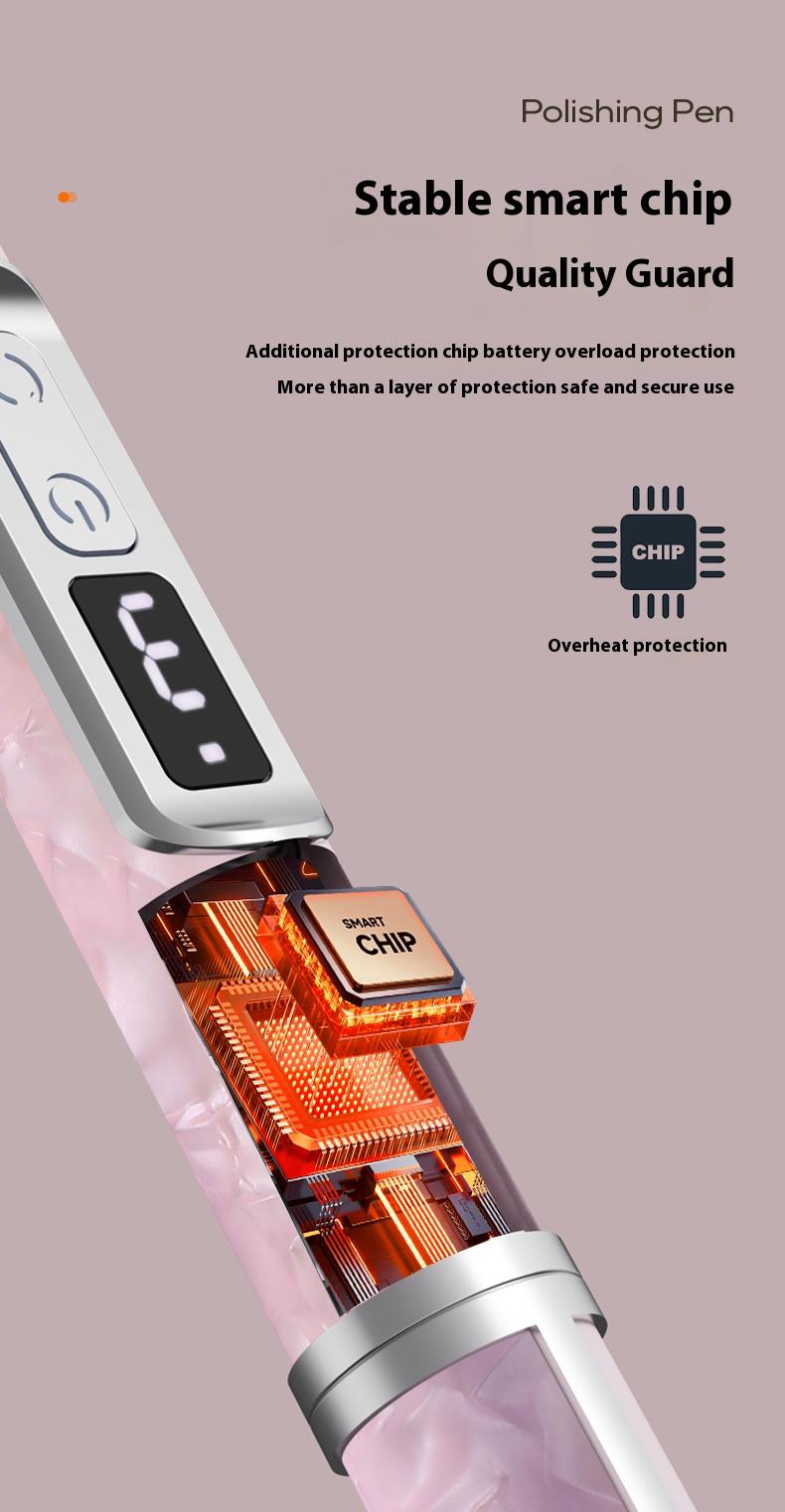 Professional nail salon electric nail buffing machine, USB charging, digital display, portable nail file, nail removal, dead skin removal, nail shaping, complete set of nail art tools