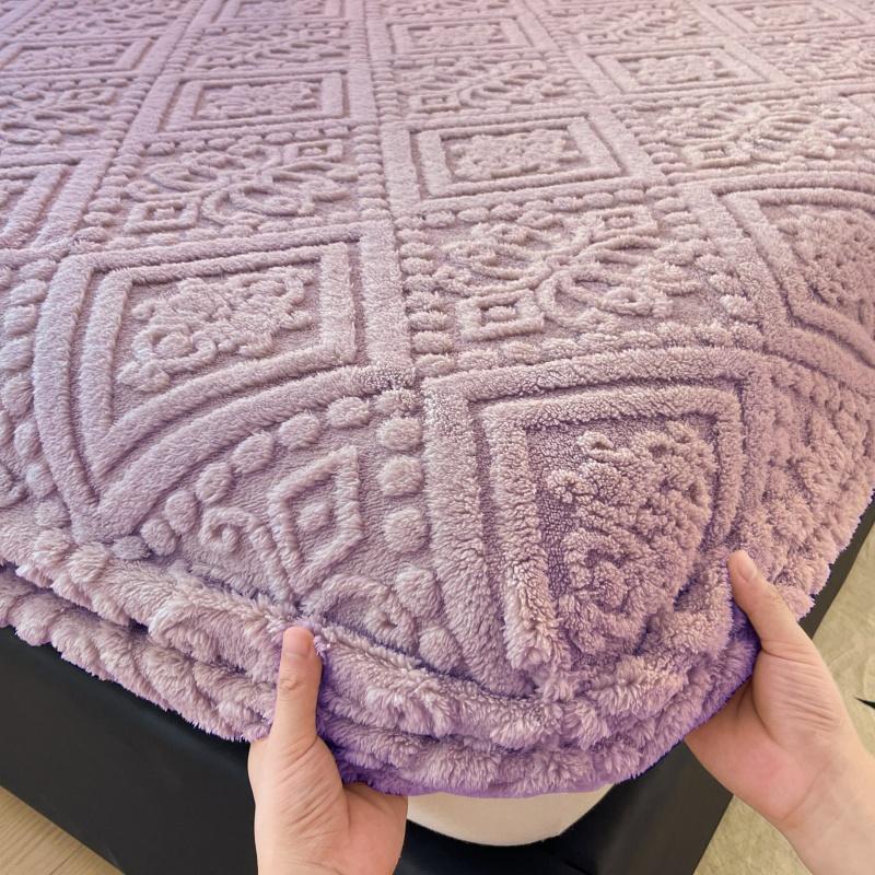 1 Adjustable Taffeta Bed Sheet, Bedding, Bed Linen, Adjustable Sheets, Solid Color Mattress Cover, Soft and Comfortable Mattress Protector, Hypoallergenic Sheets, Thick Bedding for Autumn and Winter, Modern Fabric Adjustable Sheets for Bedroom, Suitable f