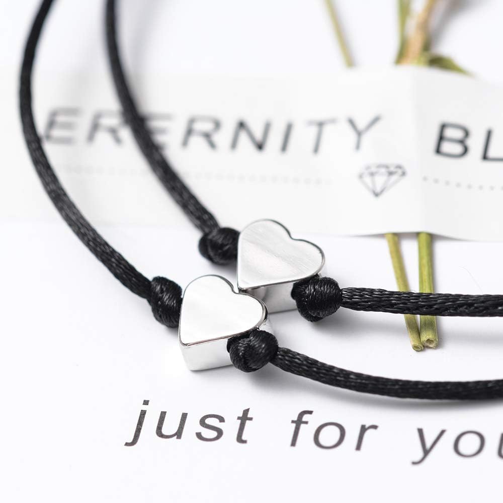 Matching Bracelets for Couples   Pinky Promise Bracelets | Birthday Gifts for Family Sister Women Men