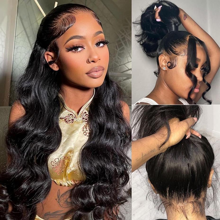 Bling Hair 360 Lace Front Wigs Human Hair Brazilian Body Wave Transparent Pre Plucked 180 Density 13x4 13x6 Lace Frontal Black Wigs For Women #TikTokShopHolidayHaul