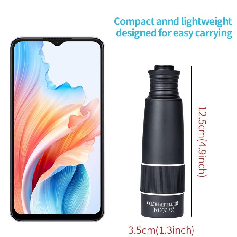 High-Quality 22x Telephoto Phone Lens, Portable Easy Operation, Fmc Multi-Layer Coating, Clear View, Universal for Most Smartphones