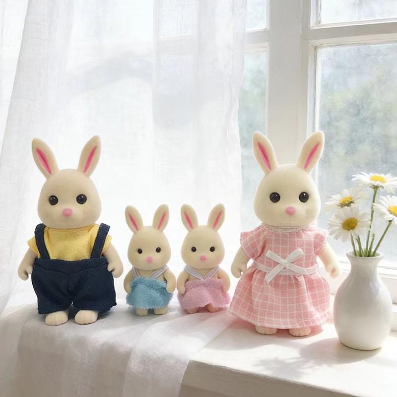 Animal Family Sculptures, Movable Arms and Legs, Home Decor Items, Tabletop Decoration Pieces, Casual Style, Not Plated