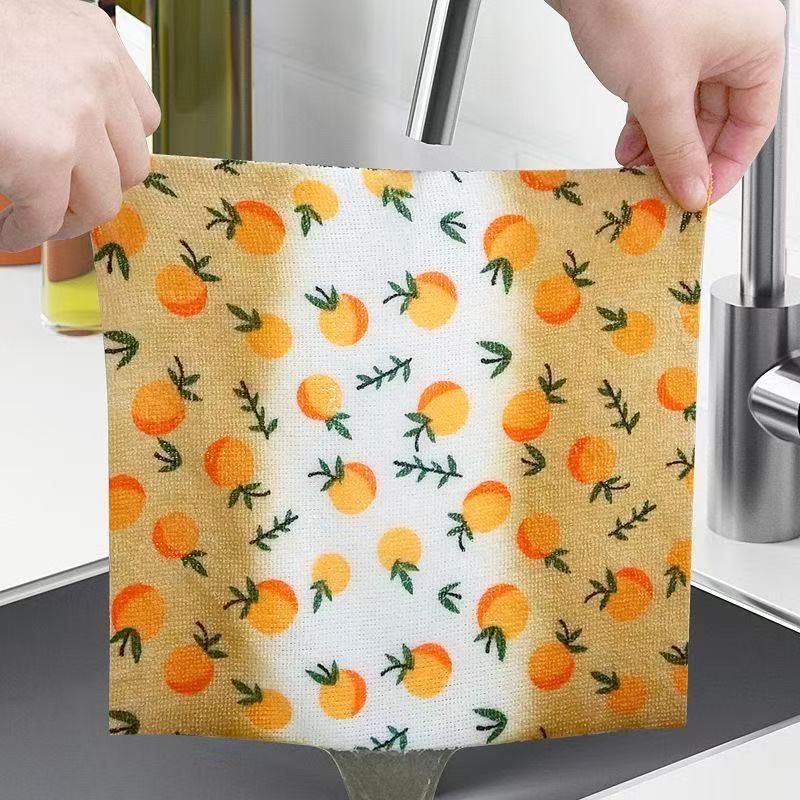 Hand-Tearable Disposable Kitchen Cleaning Cloths - Tear-and-Wipe, Water Absorbent, Oil-Resistant, Lint-Free, Easy Wiping, Wet & Dry Use, Ideal for Weekly Cleaning (Kitchen Cleaning Towels, Dishwashing Cloth)