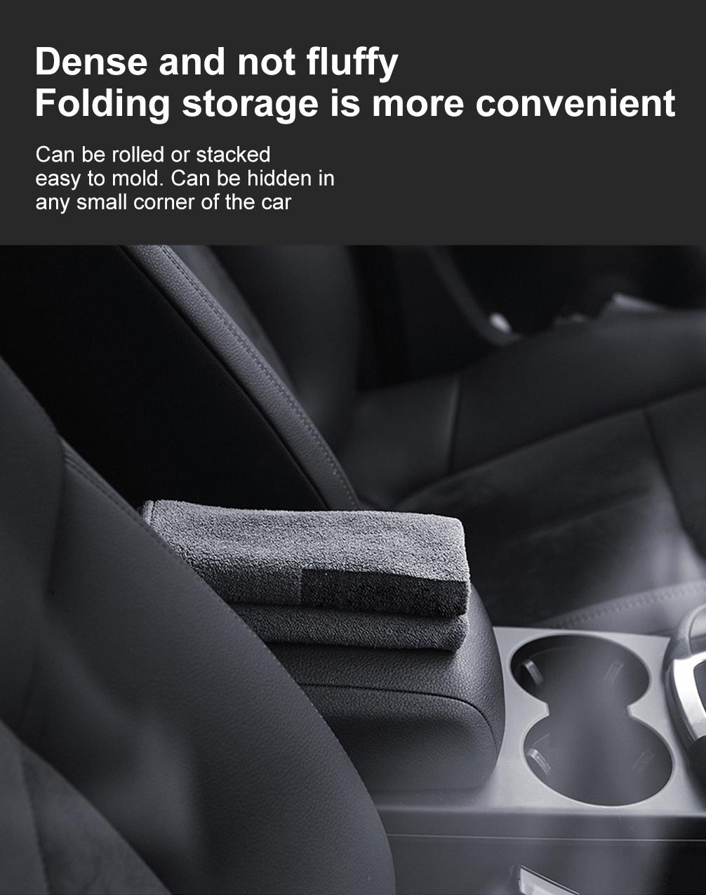2/4/6/8Pcs Microfiber Car Washing Towels, Reusable Super Absorbent Quick Dry Cleaning Cloths, Double Layer Thick Soft Towels, Multipurpose for Car, Kitchen, Living Room, Bedroom, Household Cleaning Supplies